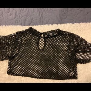 LF Sheer Mesh Crop Top